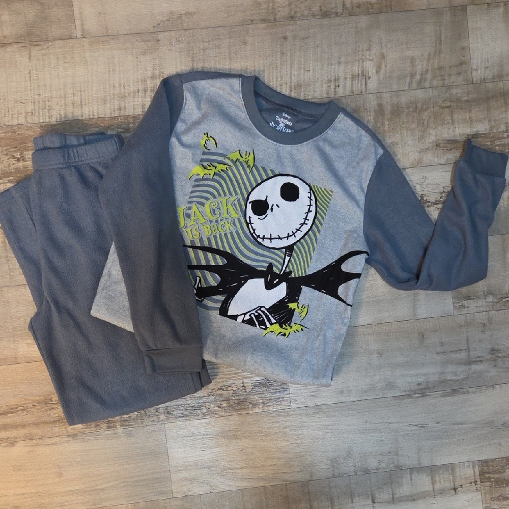 Disney Gray and Black Kids Pajama Set